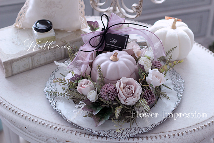 ハロウィン ２way キャンドル リースアレンジ Flower Impression